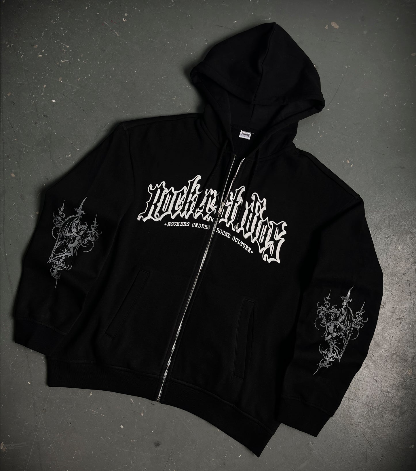 Campera Rockerstudios "Letters 2" Negro