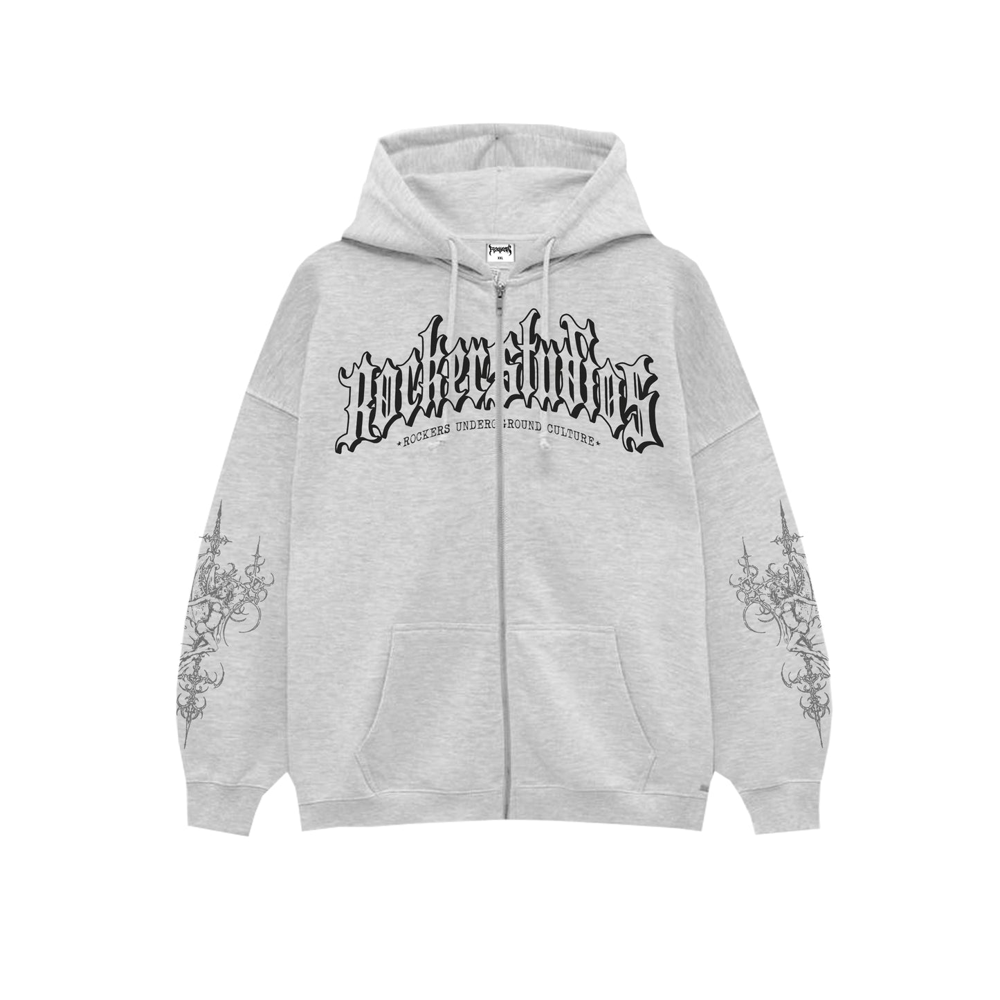 Campera Rockerstudios "Letters 1" Gris