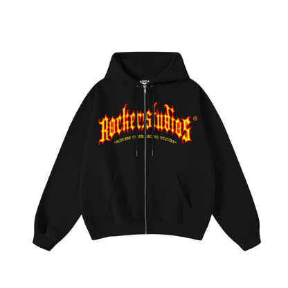 Campera "Lettersfire" Negra